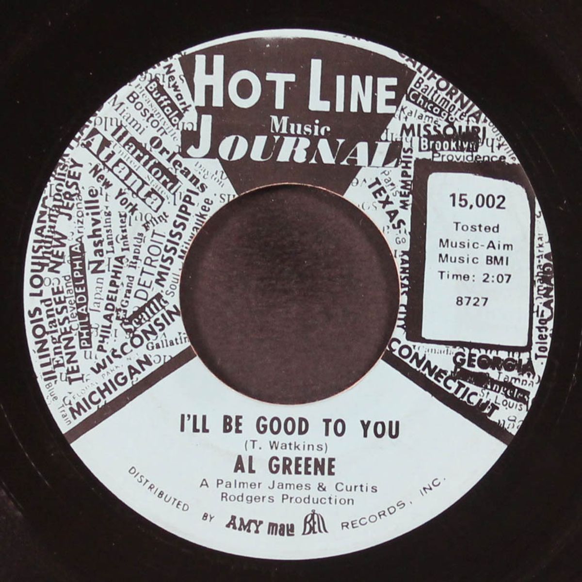 i'll be good to you / a lover's hideaway by AL GREENE