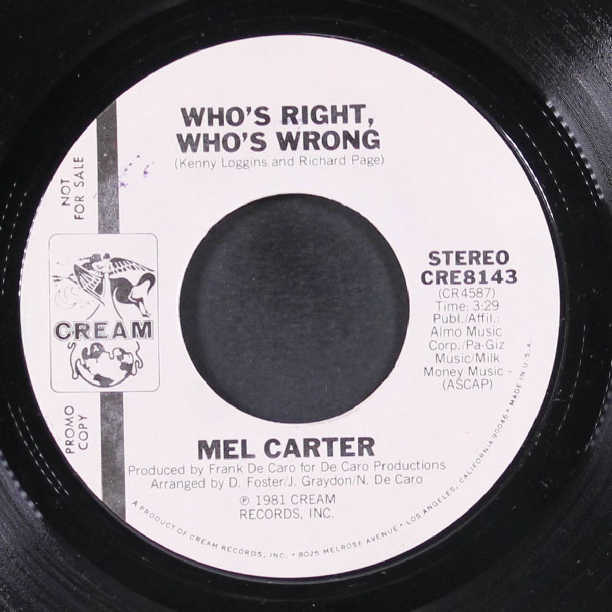 who's right, who's wrong / same by MEL CARTER