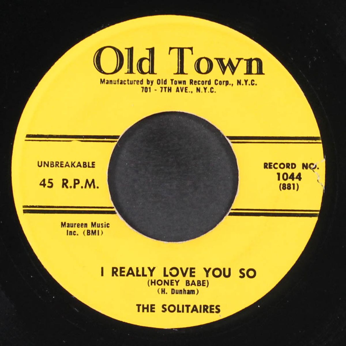 i really love you so / thrill of love by SOLITAIRES