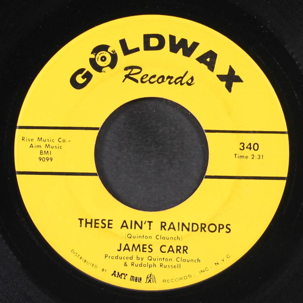 to love somebody / these ain't raindrops by JAMES CARR