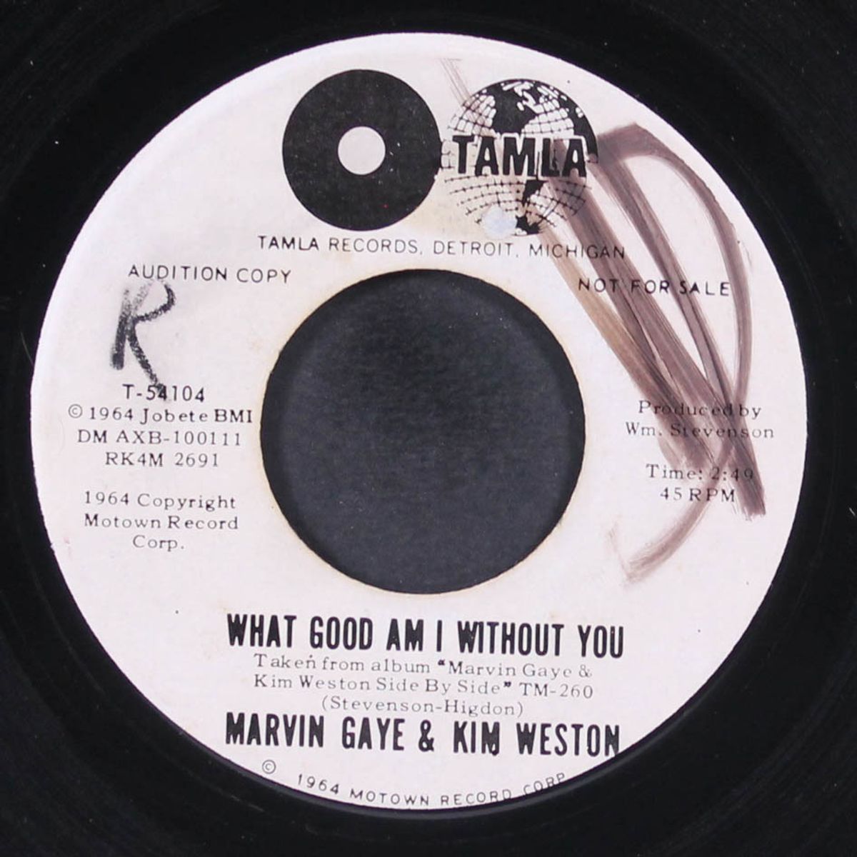 what good am i without you / i want you 'round by MARVIN GAYE & KIM WESTON