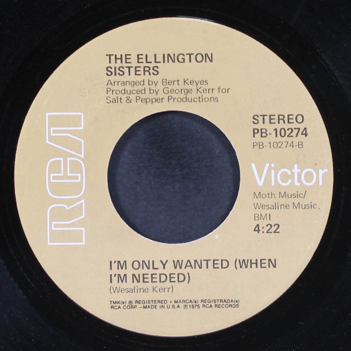 i better get used to this feeling / i'm only wanted (when i'm needed) by ELLINGTON SISTERS