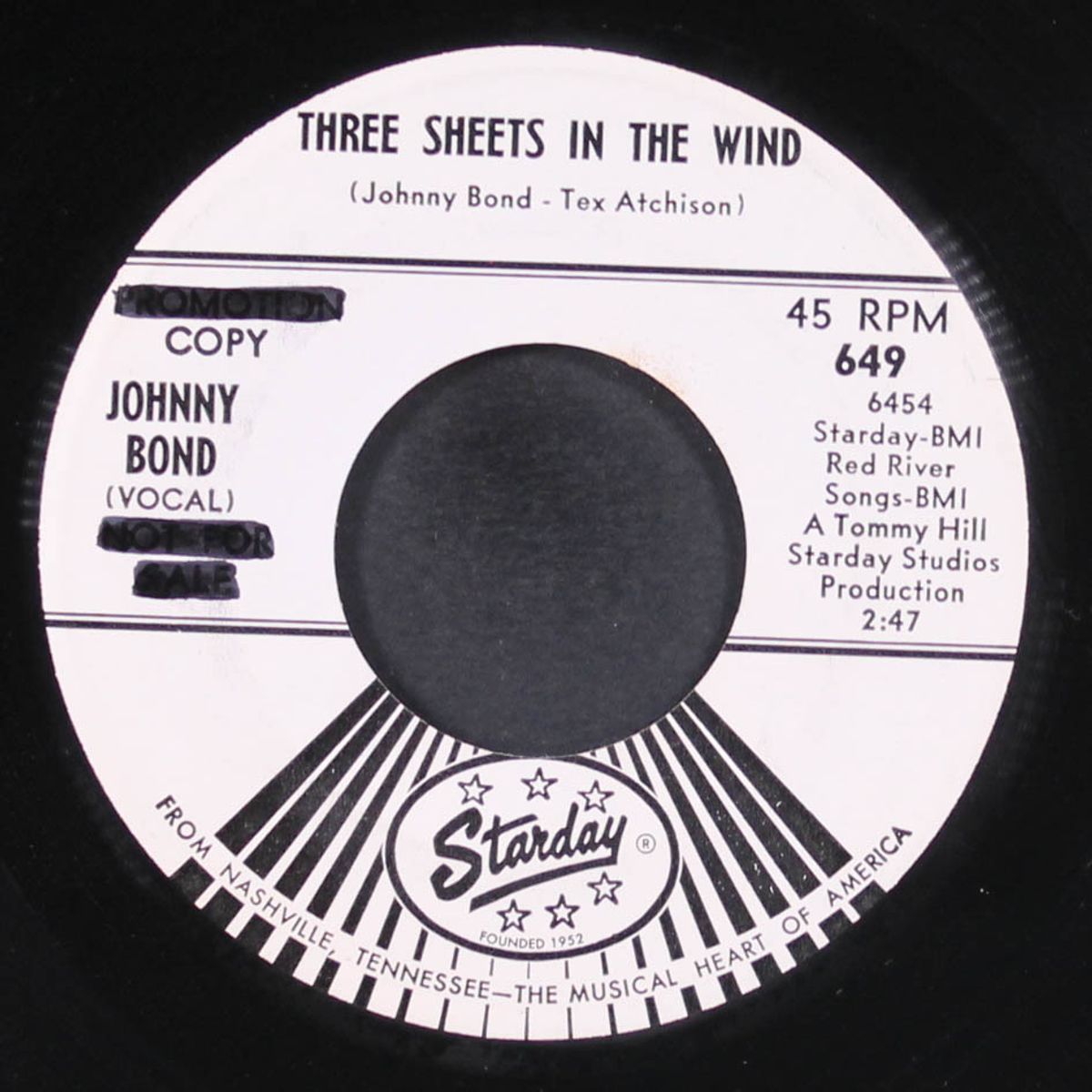 three sheets in the wind by JOHNNY BOND