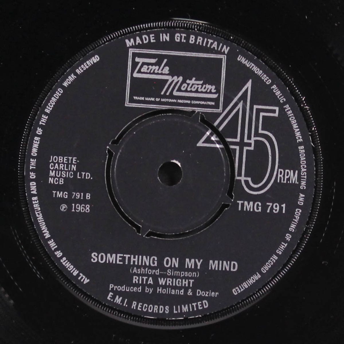 i can't give back the love i feel for you / something on my mind by RITA WRIGHT