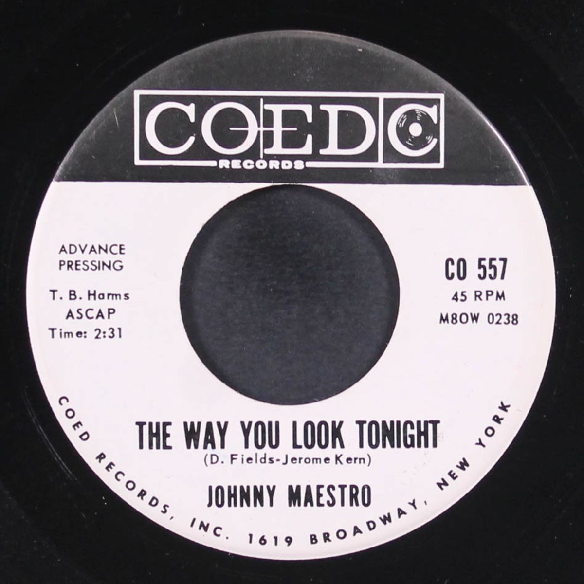 the way you look tonight / i.o.u. by JOHNNY MAESTRO