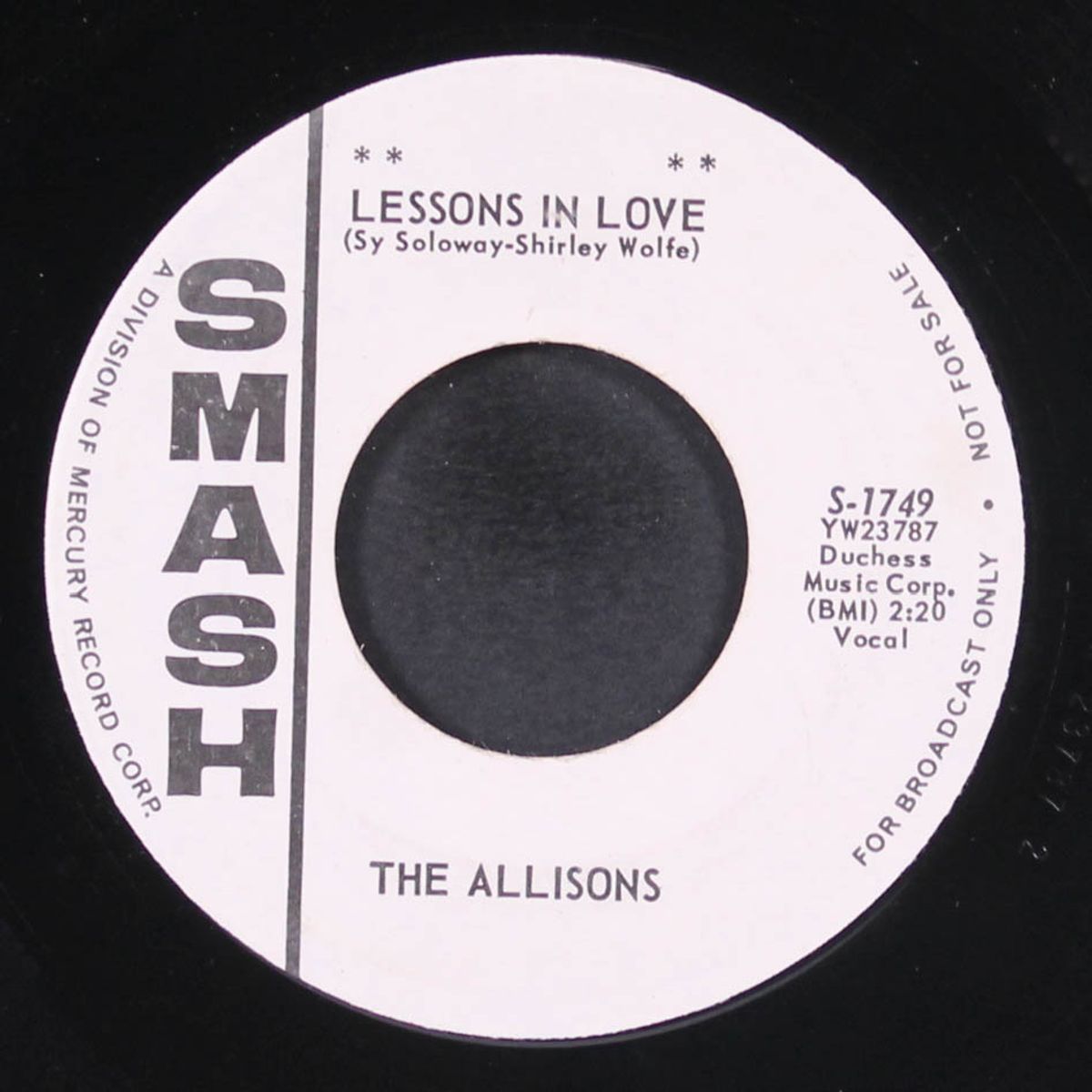lessons in love / oh, my love by ALLISONS
