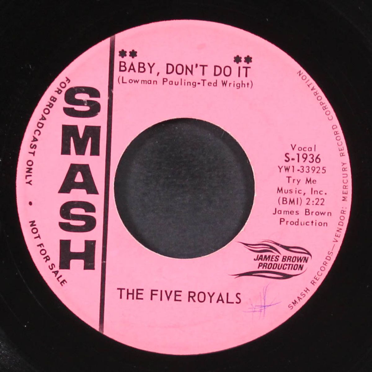 baby, don't do it / i like it like that by FIVE ROYALS