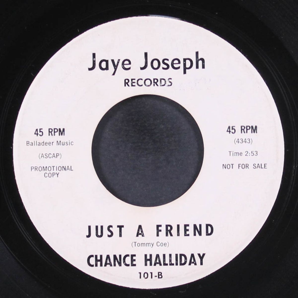 little boy blue / just a friend by CHANCE HALLIDAY