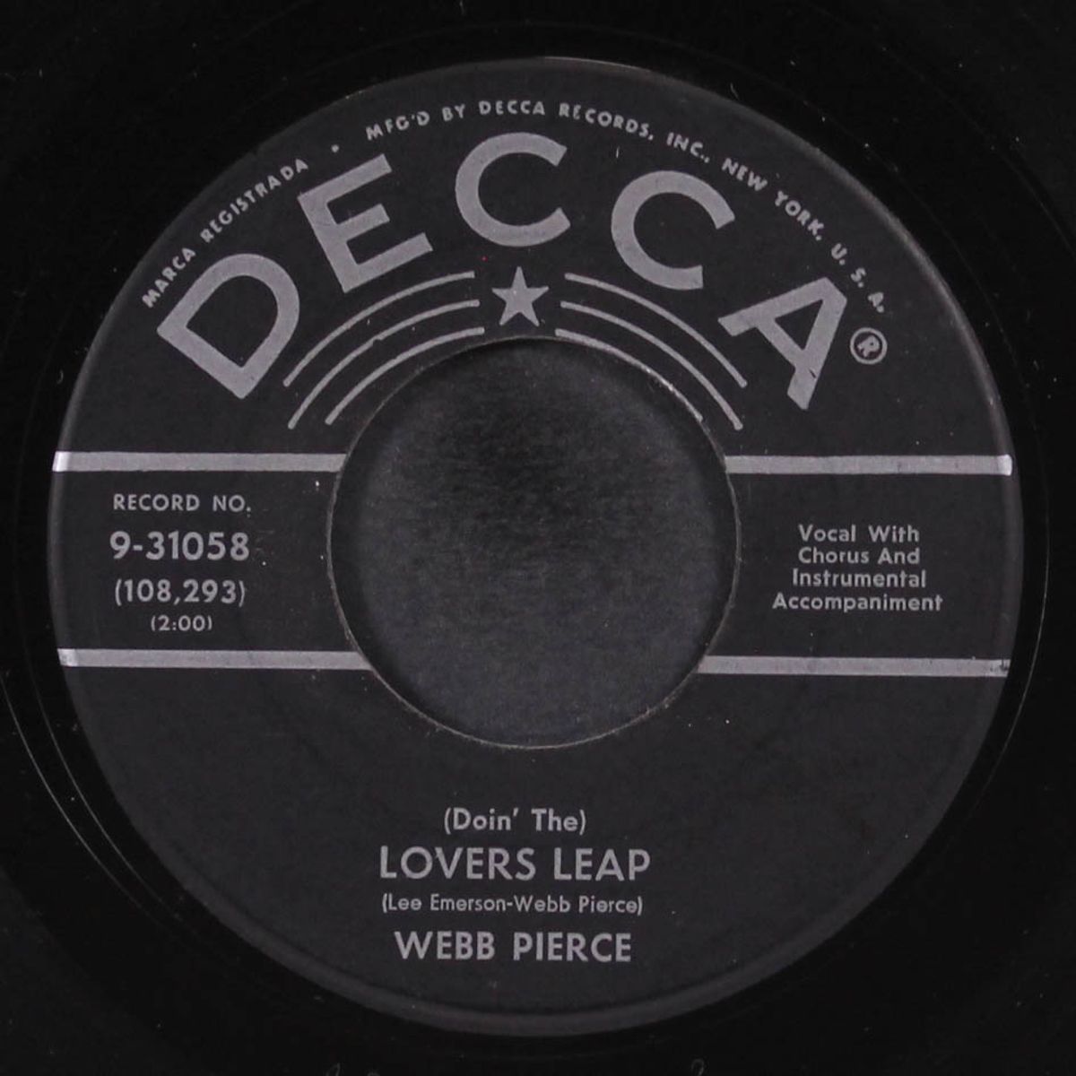 lovers leap / is it wrong by WEBB PIERCE