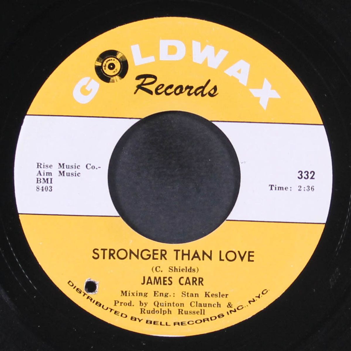 a man needs a woman / stronger than love by JAMES CARR