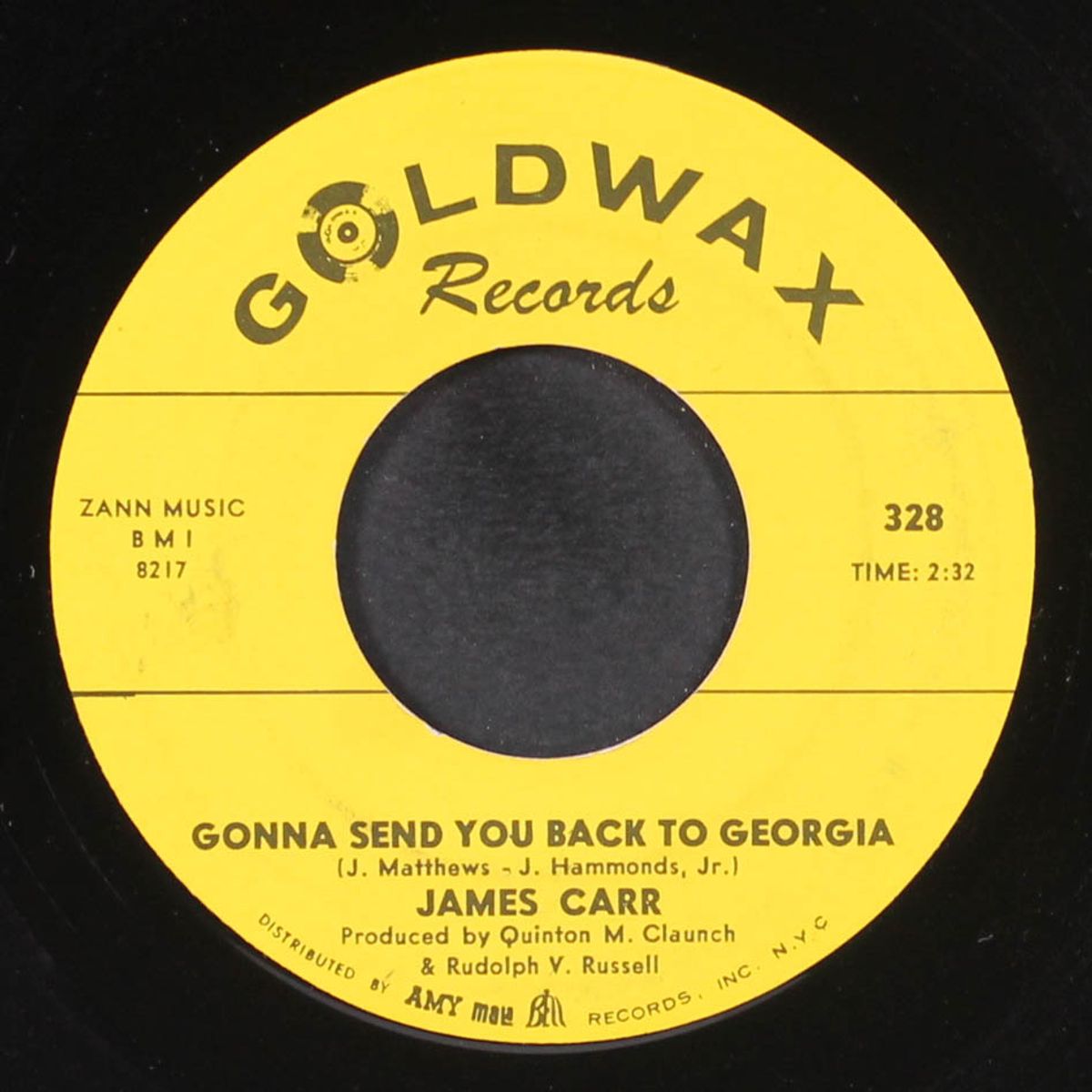gonna send you back to georgia / i'm a fool for you by JAMES CARR