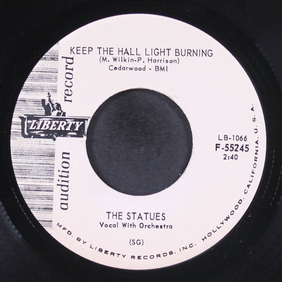 blue velvet / keep the hall light burning by STATUES