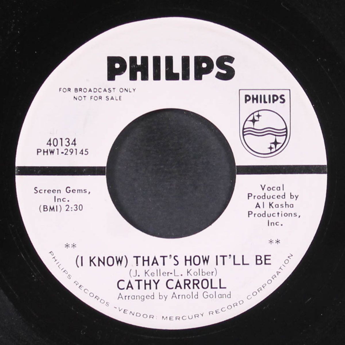 that's how it'll be / i don't wanna give you up by CATHY CARROLL