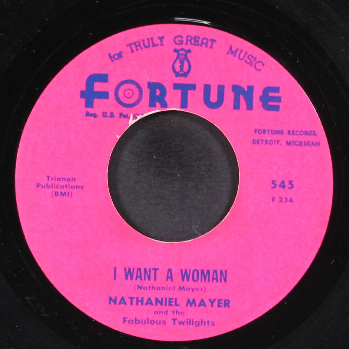 village of love / i want a woman by NATHANIEL MAYER & FABULOUS TWILIGHTS