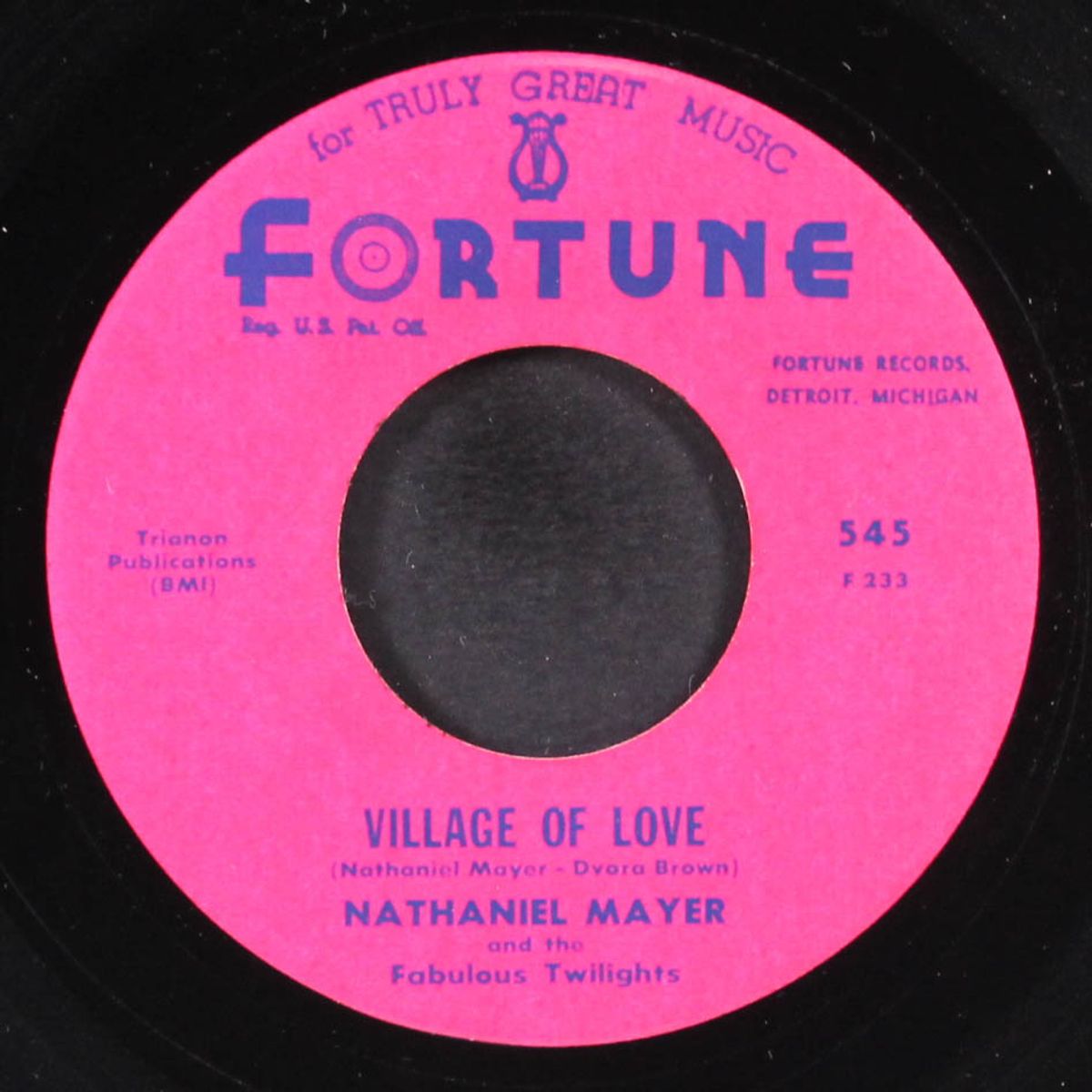 village of love / i want a woman by NATHANIEL MAYER & FABULOUS TWILIGHTS