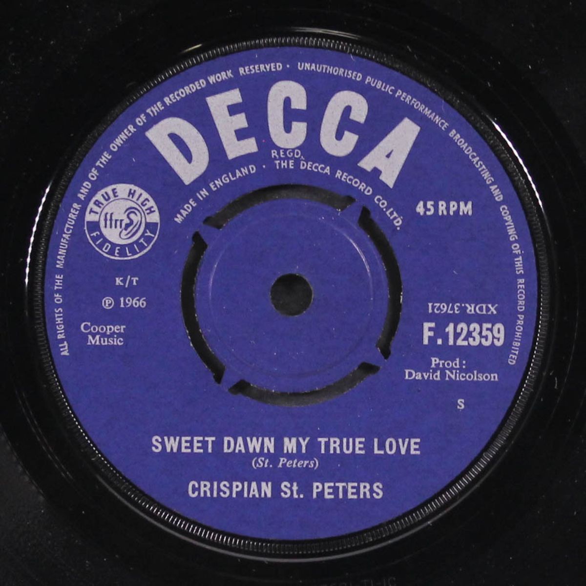 the pied piper / sweet dawn my true love by CRISPIAN ST. PETERS