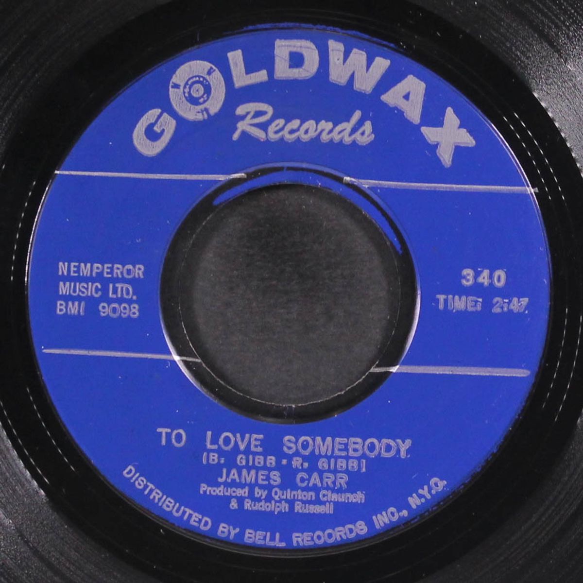 to love somebody / these ain't raindrops by JAMES CARR