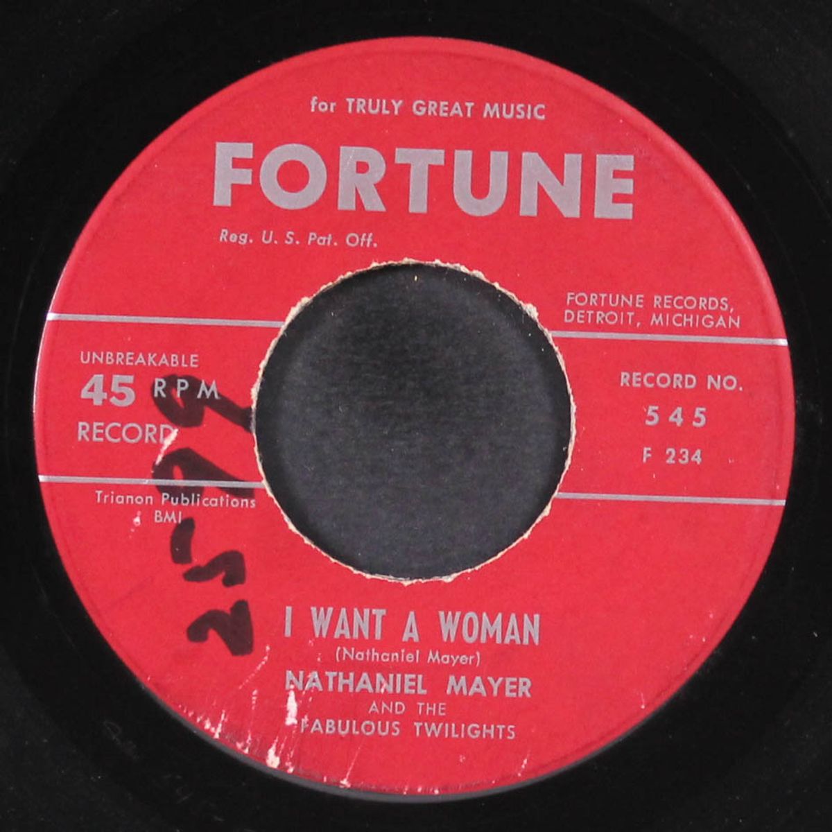 village of love / i want a woman by NATHANIEL MAYER & FABULOUS TWILIGHTS