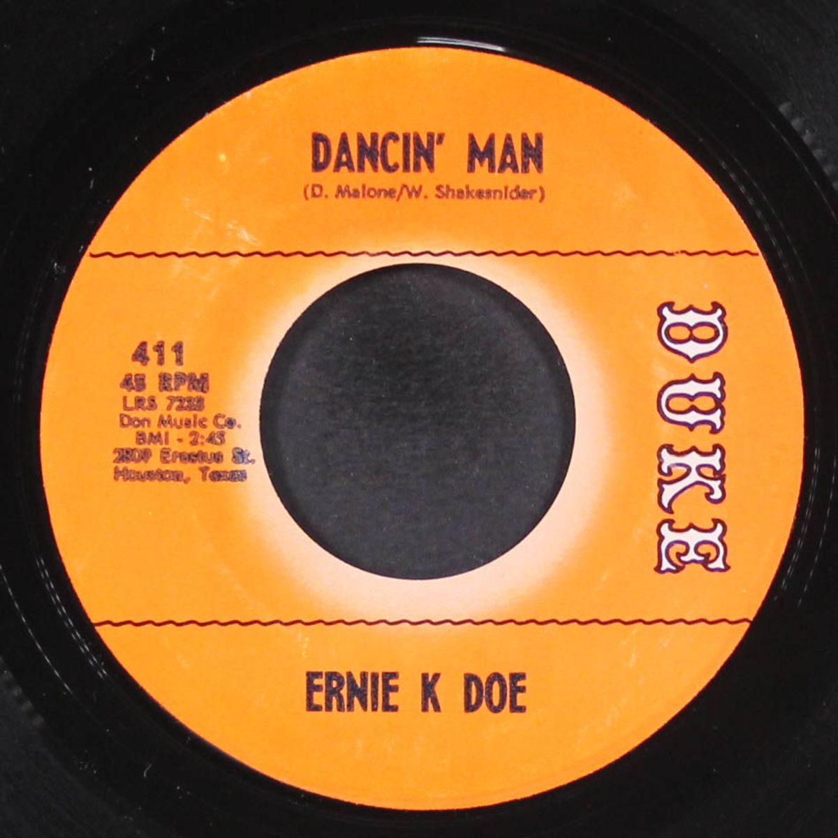 dancin' man / later for tomorrow by ERNIE K-DOE