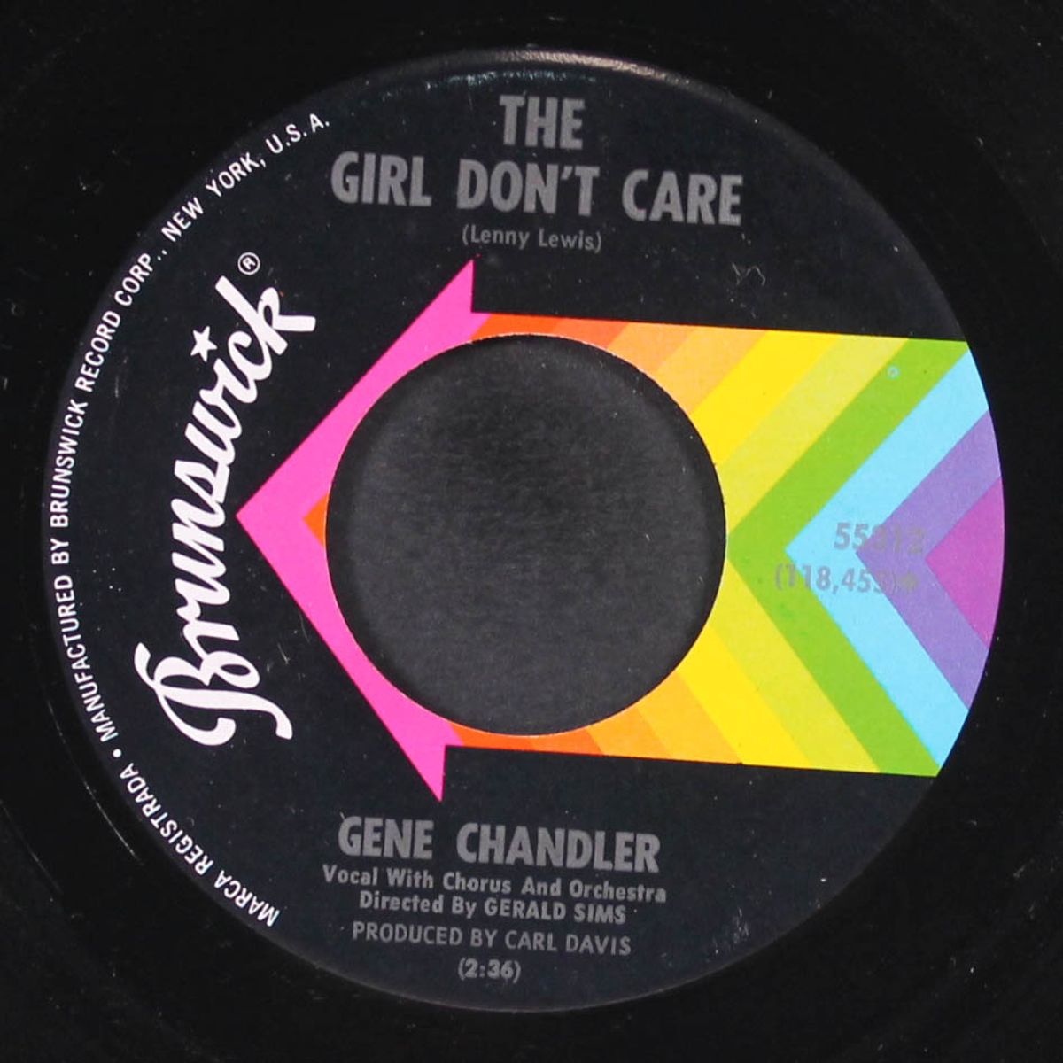 my love / the girl don't care by GENE CHANDLER