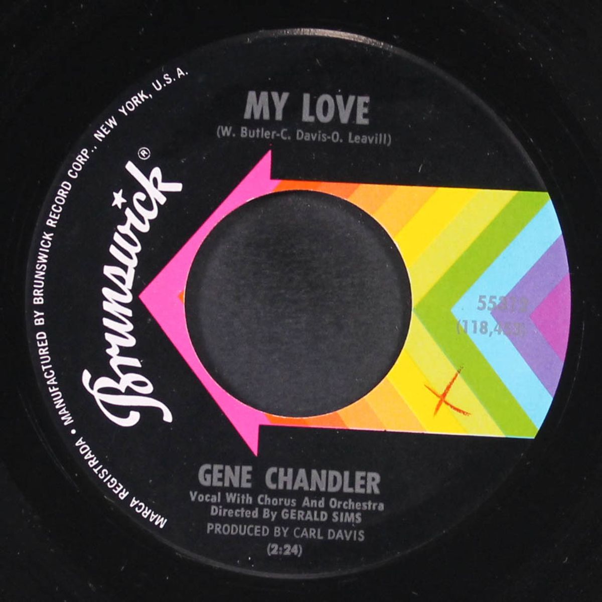 my love / the girl don't care by GENE CHANDLER
