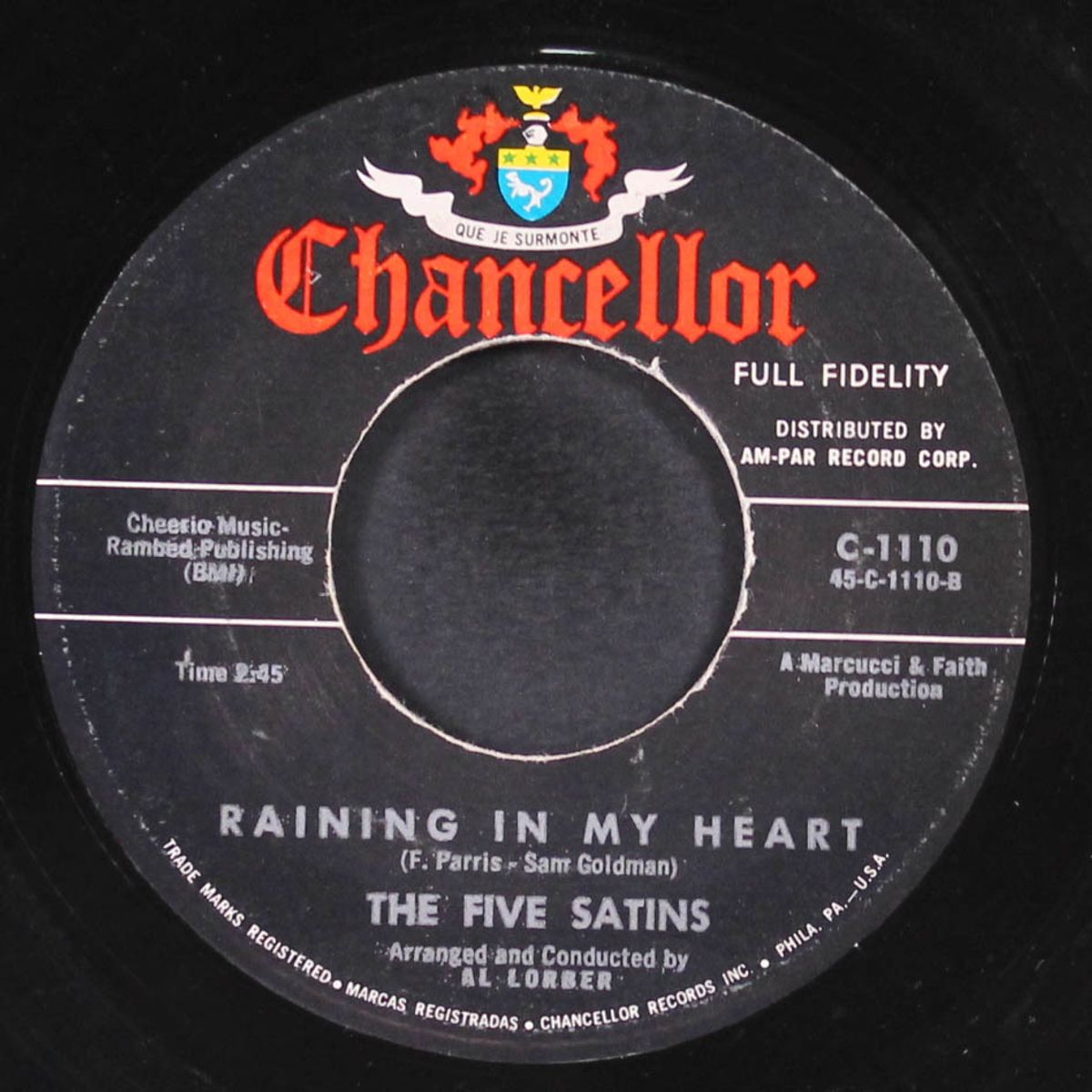 the masquerade is over / raining in my heart by FIVE SATINS