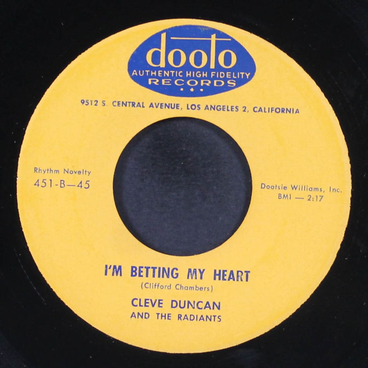 to keep our love / i'm betting my heart by CLEVE DUNCAN & RADIANTS