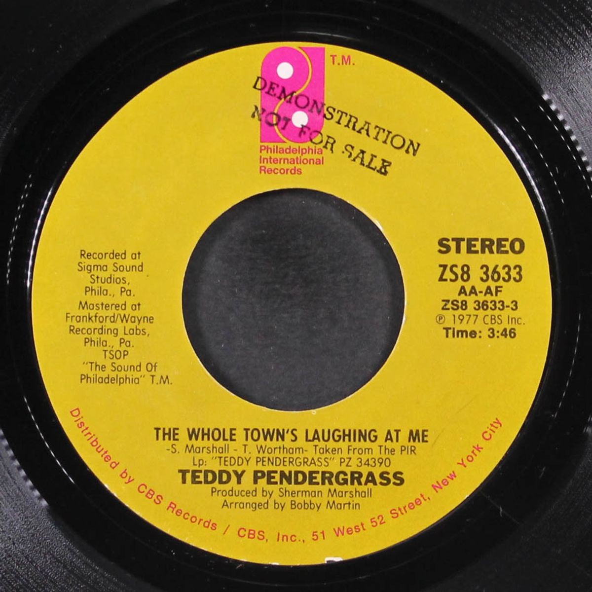 the whole town's laughing at me / the more i get, the more i want by TEDDY PENDERGRASS