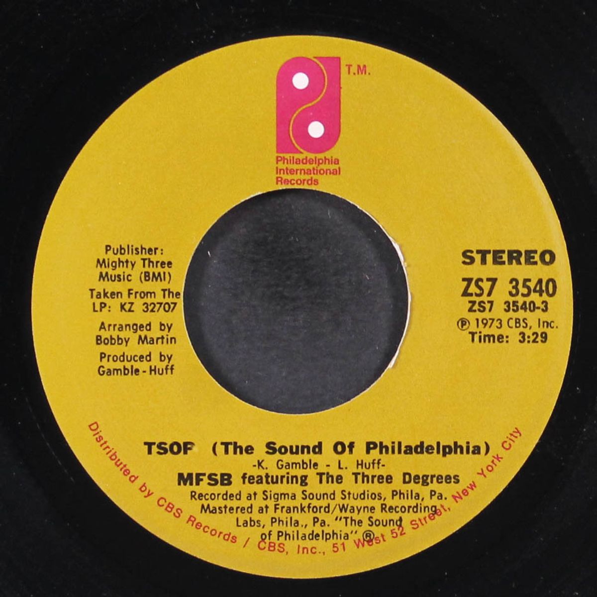 tsop (the sound of philadelphia) / something for nothing by MFSB