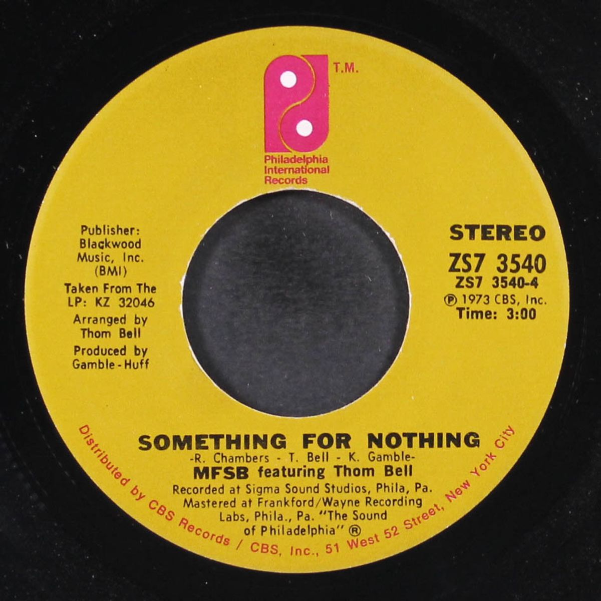 tsop (the sound of philadelphia) / something for nothing by MFSB