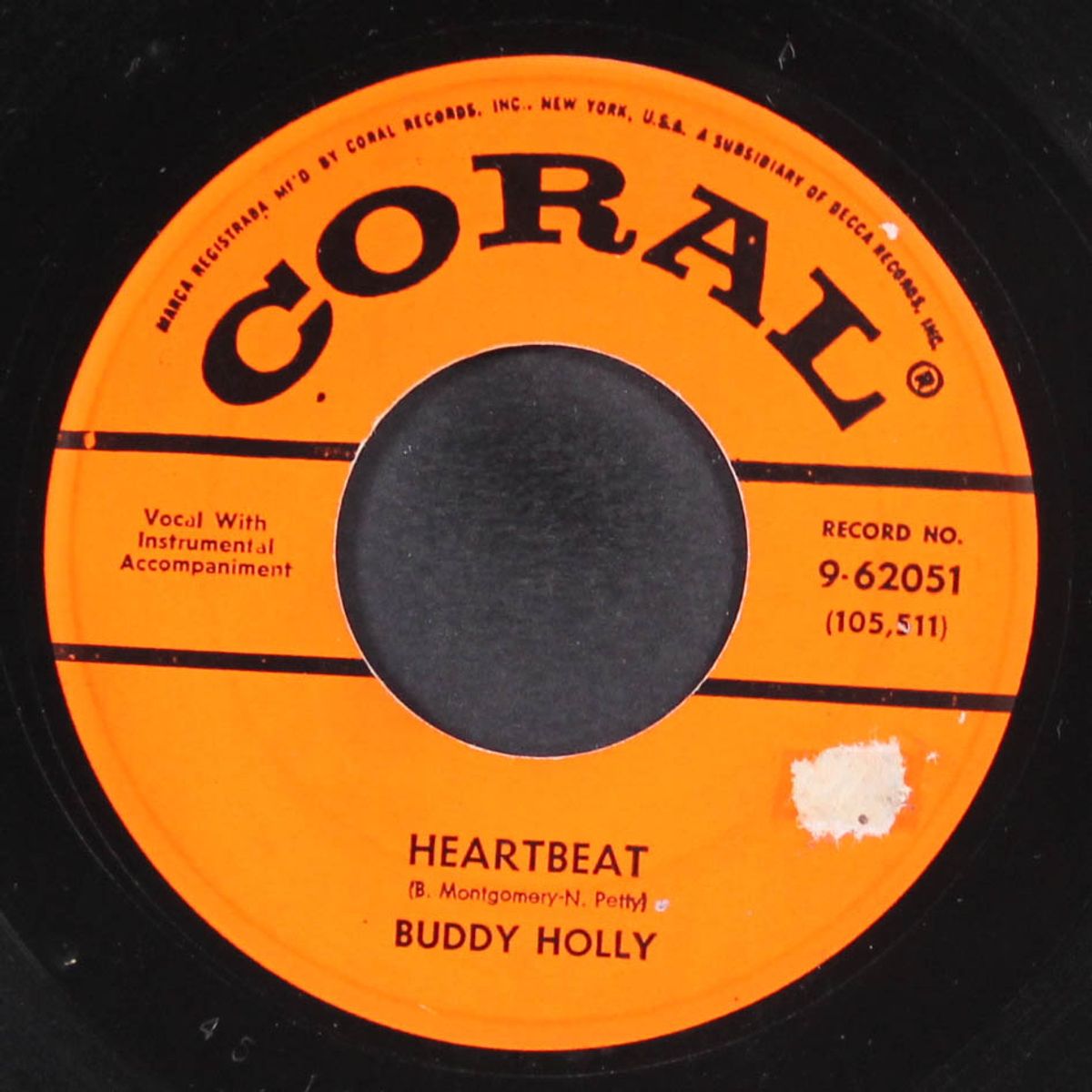 heartbeat / well....all right by BUDDY HOLLY