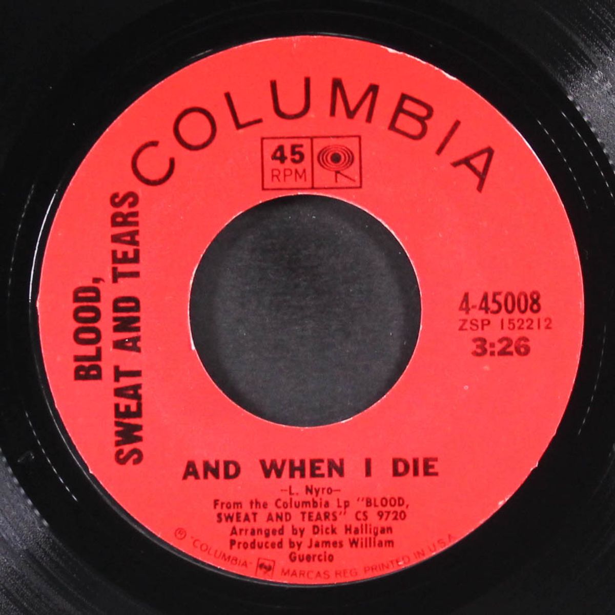 and when i die / sometimes in winter by BLOOD, SWEAT & TEARS