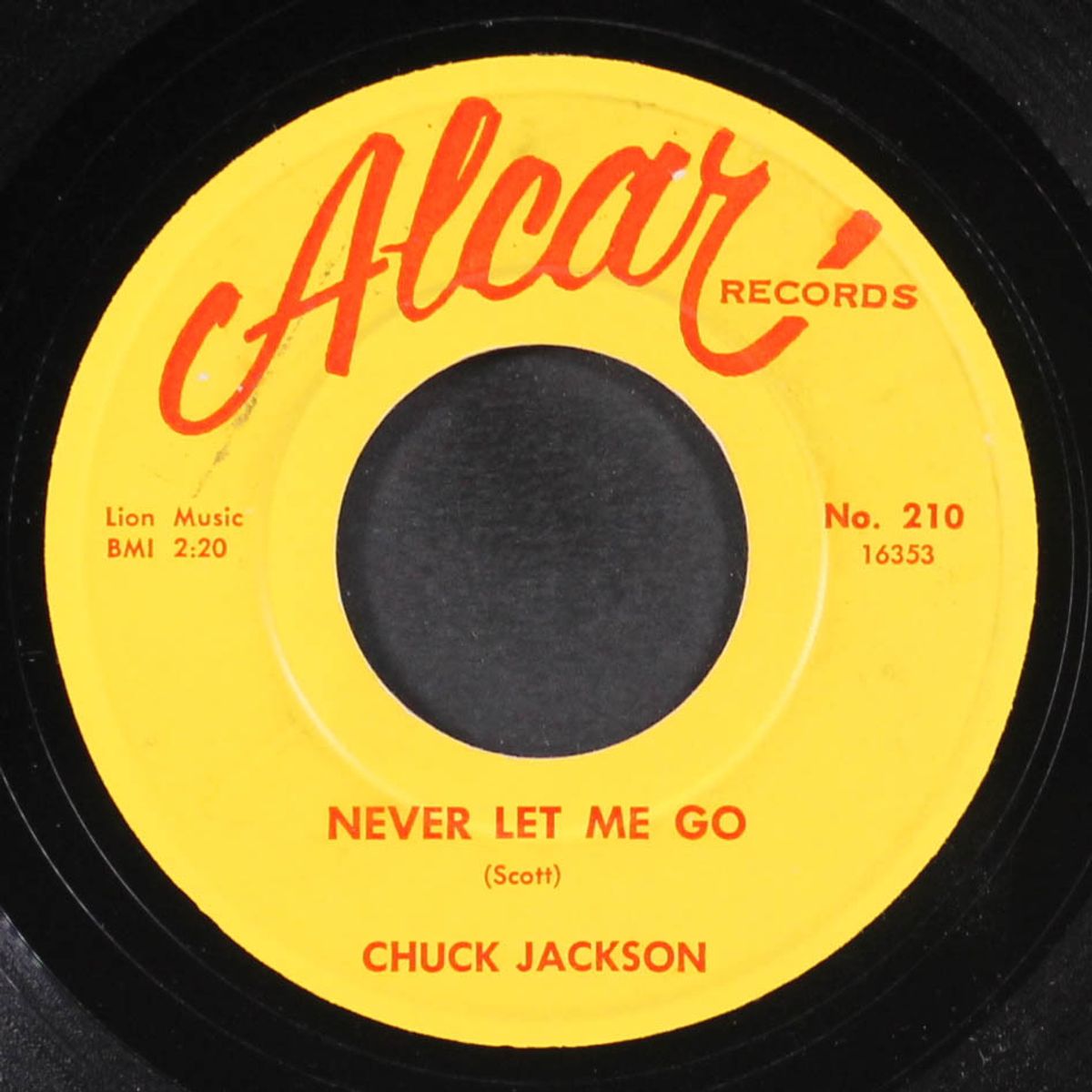 come on and love me / never let me go by CHUCK JACKSON