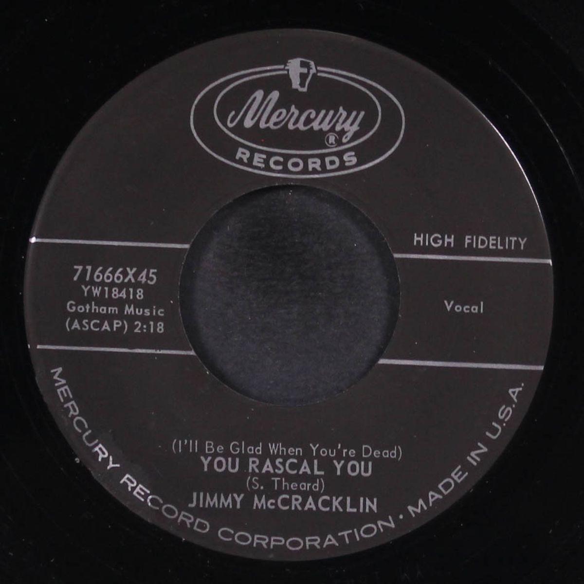no one to love me / you rascal you by JIMMY MCCRACKLIN