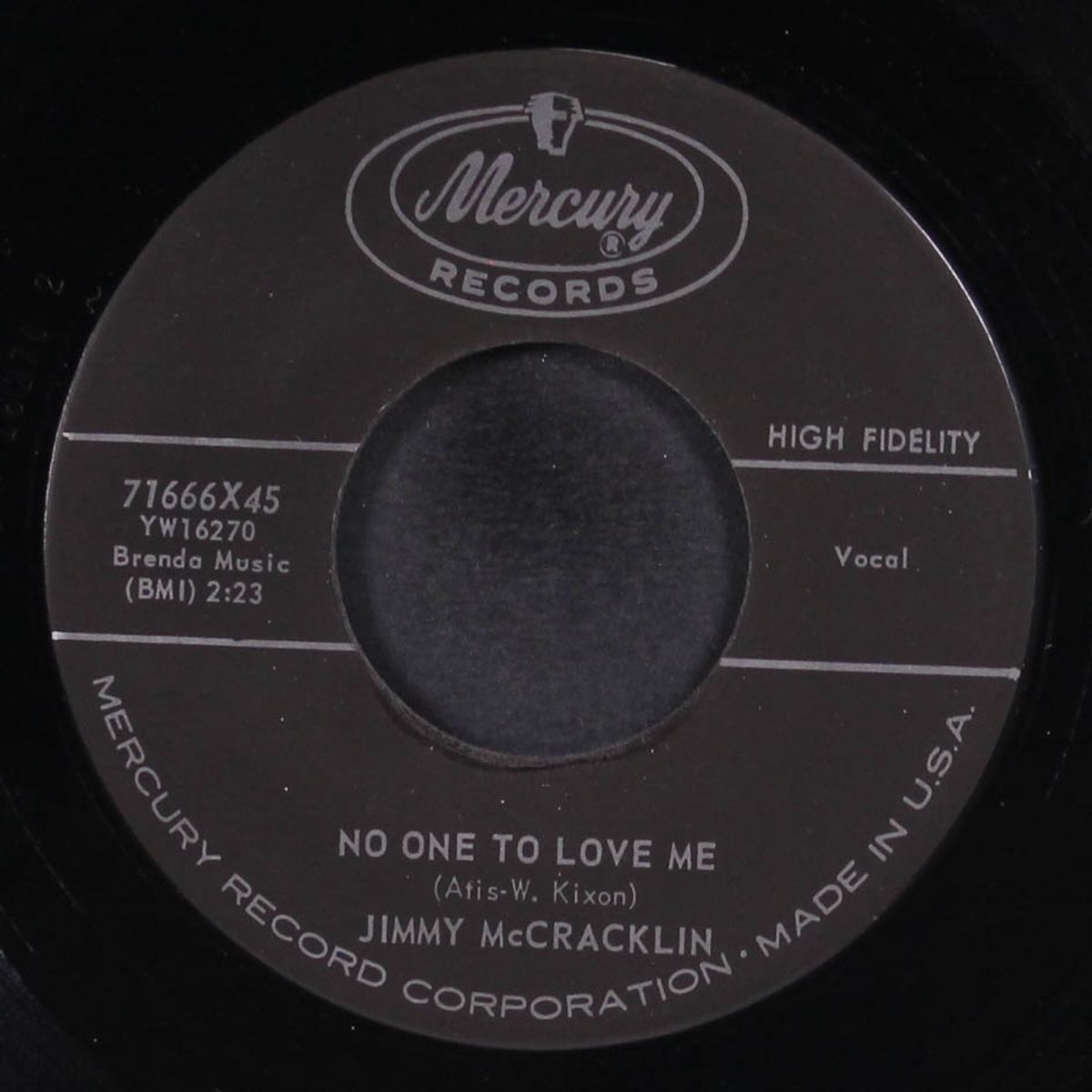no one to love me / you rascal you by JIMMY MCCRACKLIN