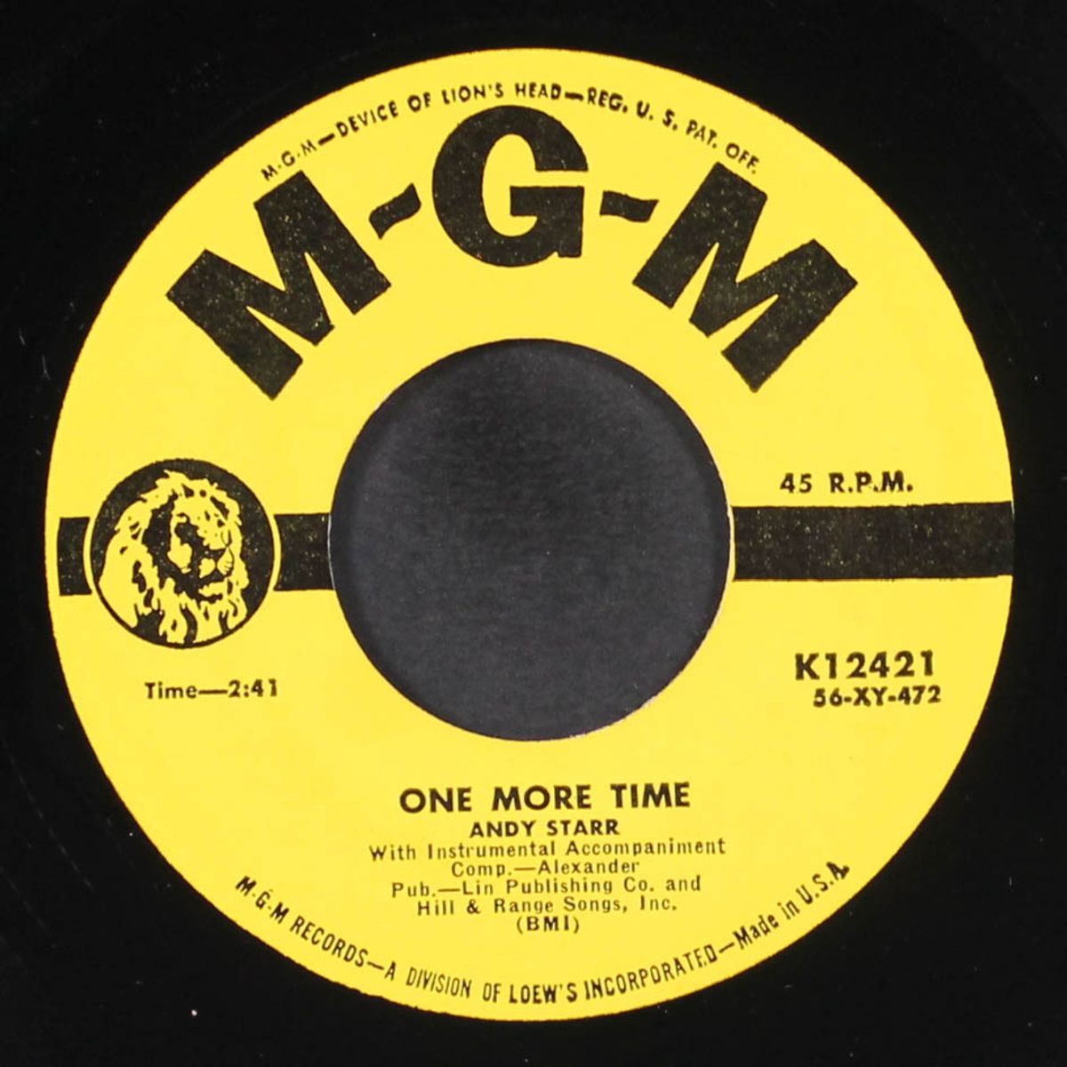 no room for your kind / one more time by ANDY STARR