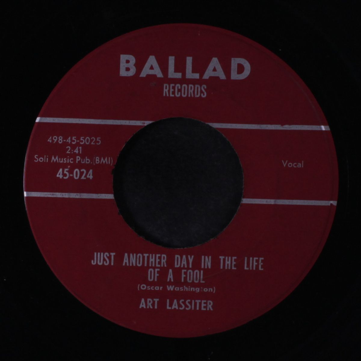it's all right / just another day in the life of a fool by ART LASSITER