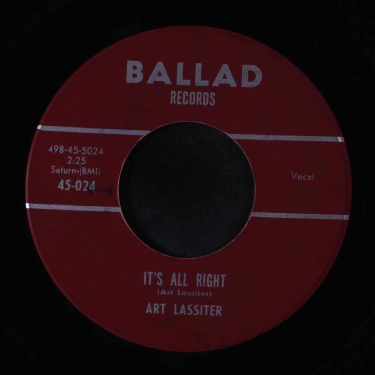 it's all right / just another day in the life of a fool by ART LASSITER