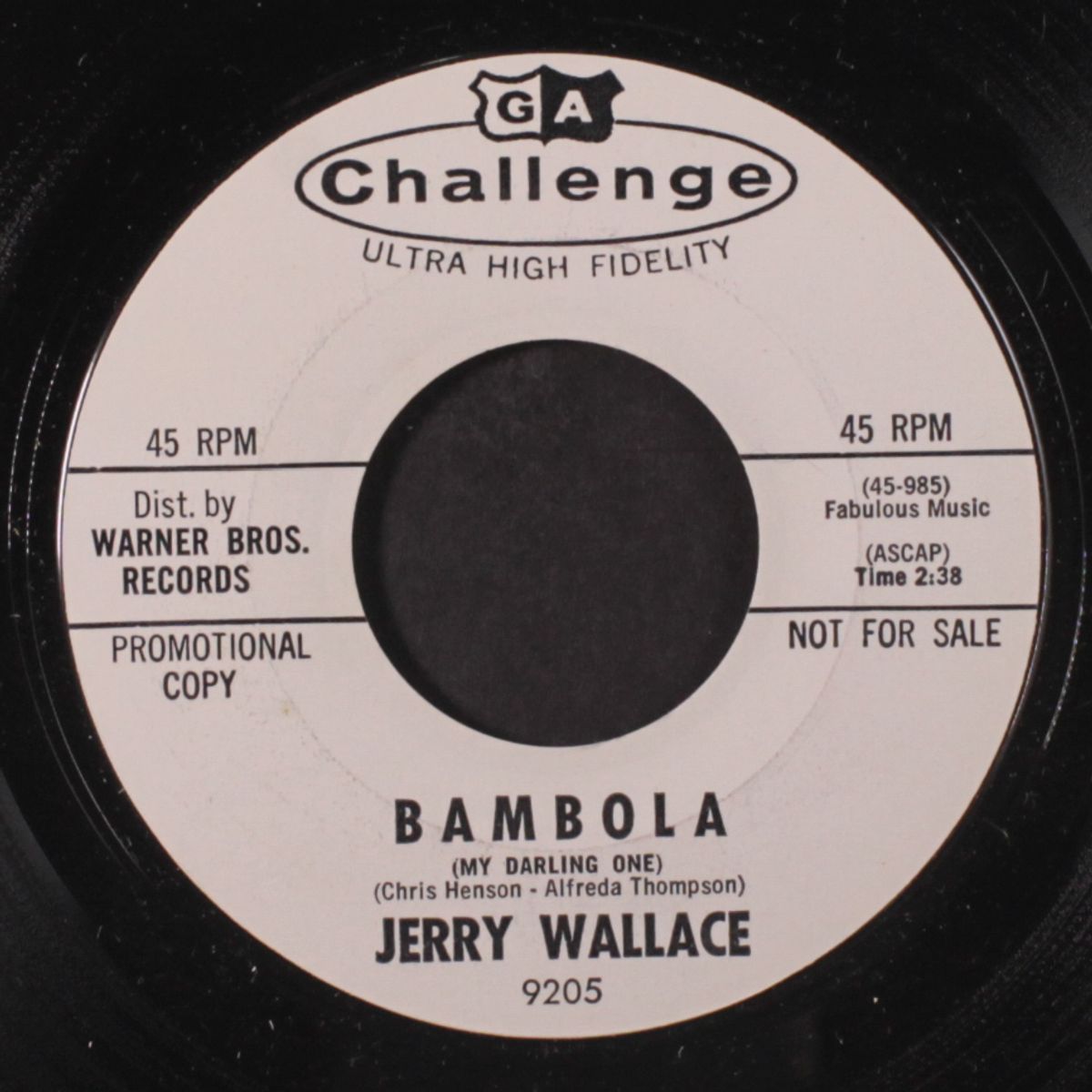 bambola by JERRY WALLACE