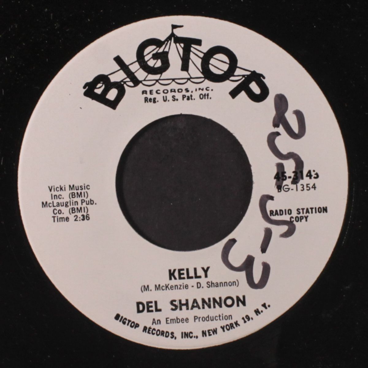 two kind of teardrops / kelly by DEL SHANNON