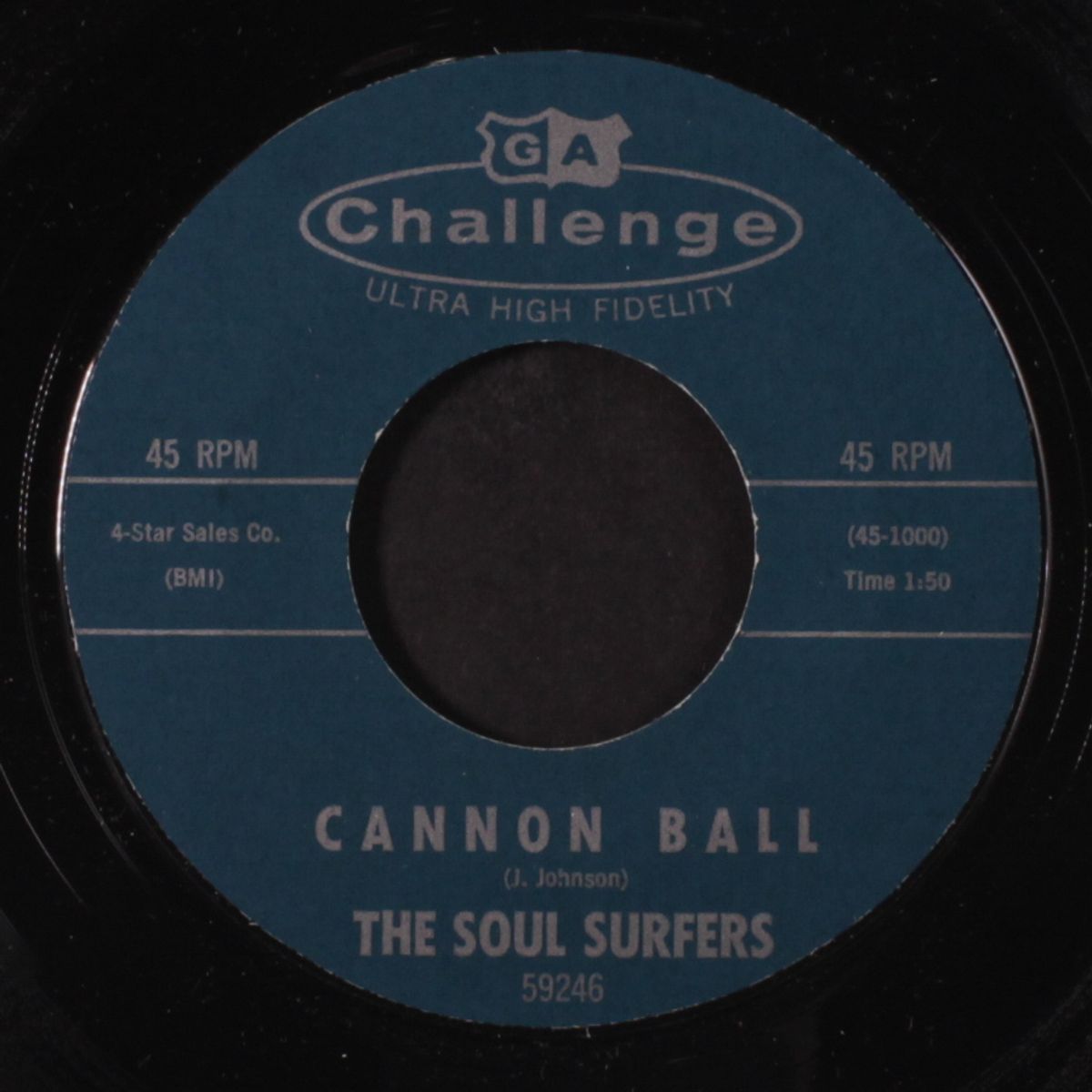 in the misty moonlight / cannon ball by JERRY WALLACE / SOUL SURFERS