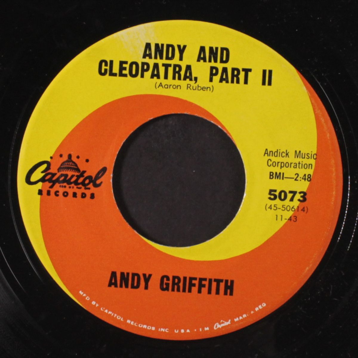 andy and cleopatra by ANDY GRIFFITH