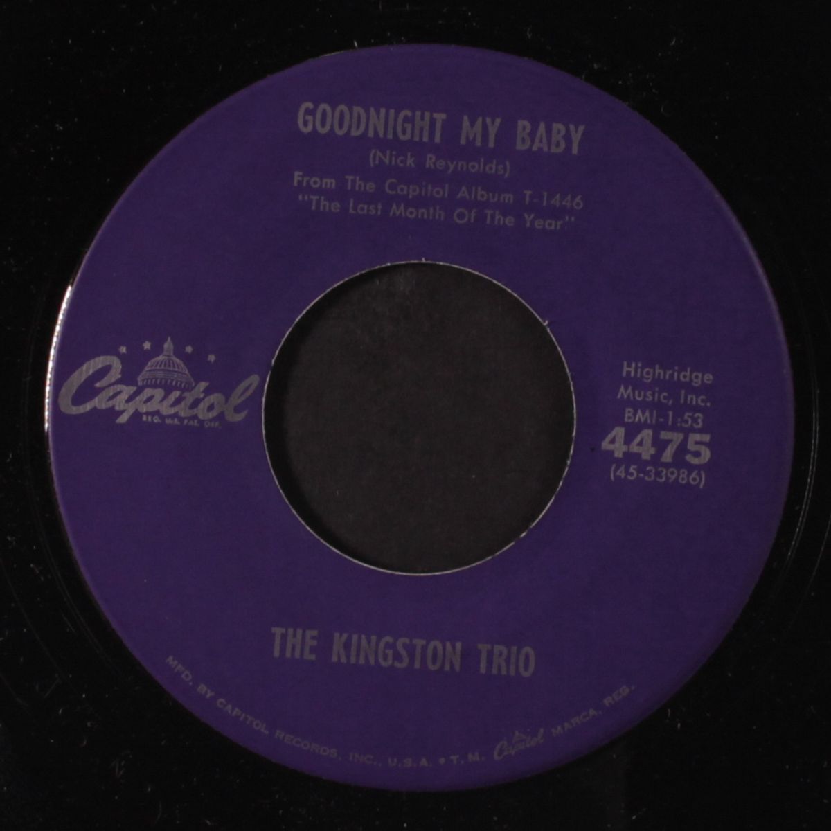 goodnight my baby by KINGSTON TRIO
