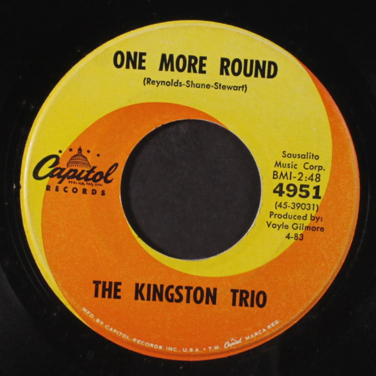 reverend mr. black / one more round by KINGSTON TRIO