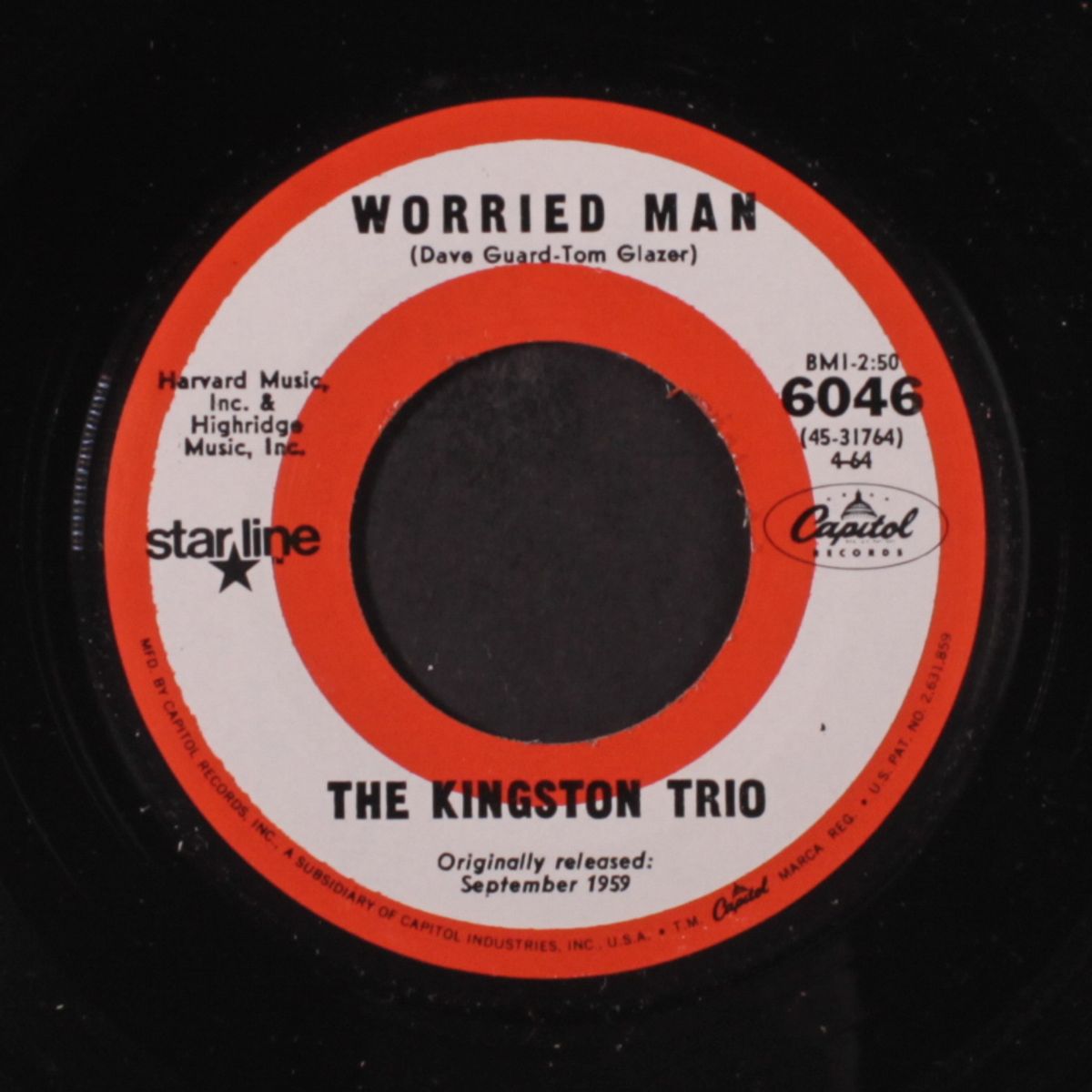 worried man / scotch and soda by KINGSTON TRIO
