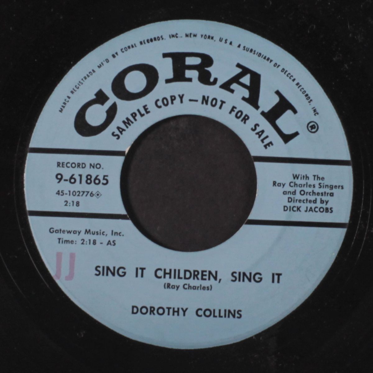sing it children, sing it / soft sands by DOROTHY COLLINS