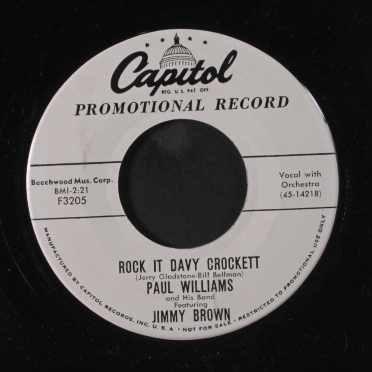 rock it davy crockett / hello by PAUL WILLIAMS
