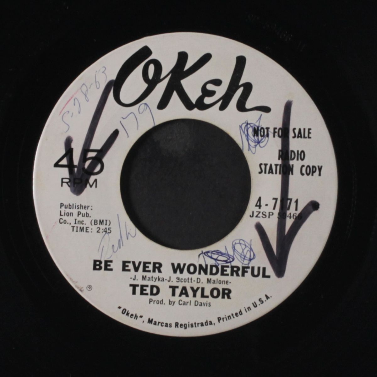 that's life i guess / be ever wonderful by TED TAYLOR