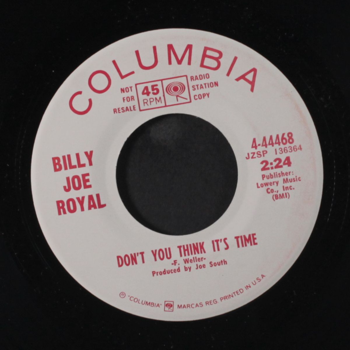 don't you be ashamed / don't you think it's time by BILLY JOE ROYAL