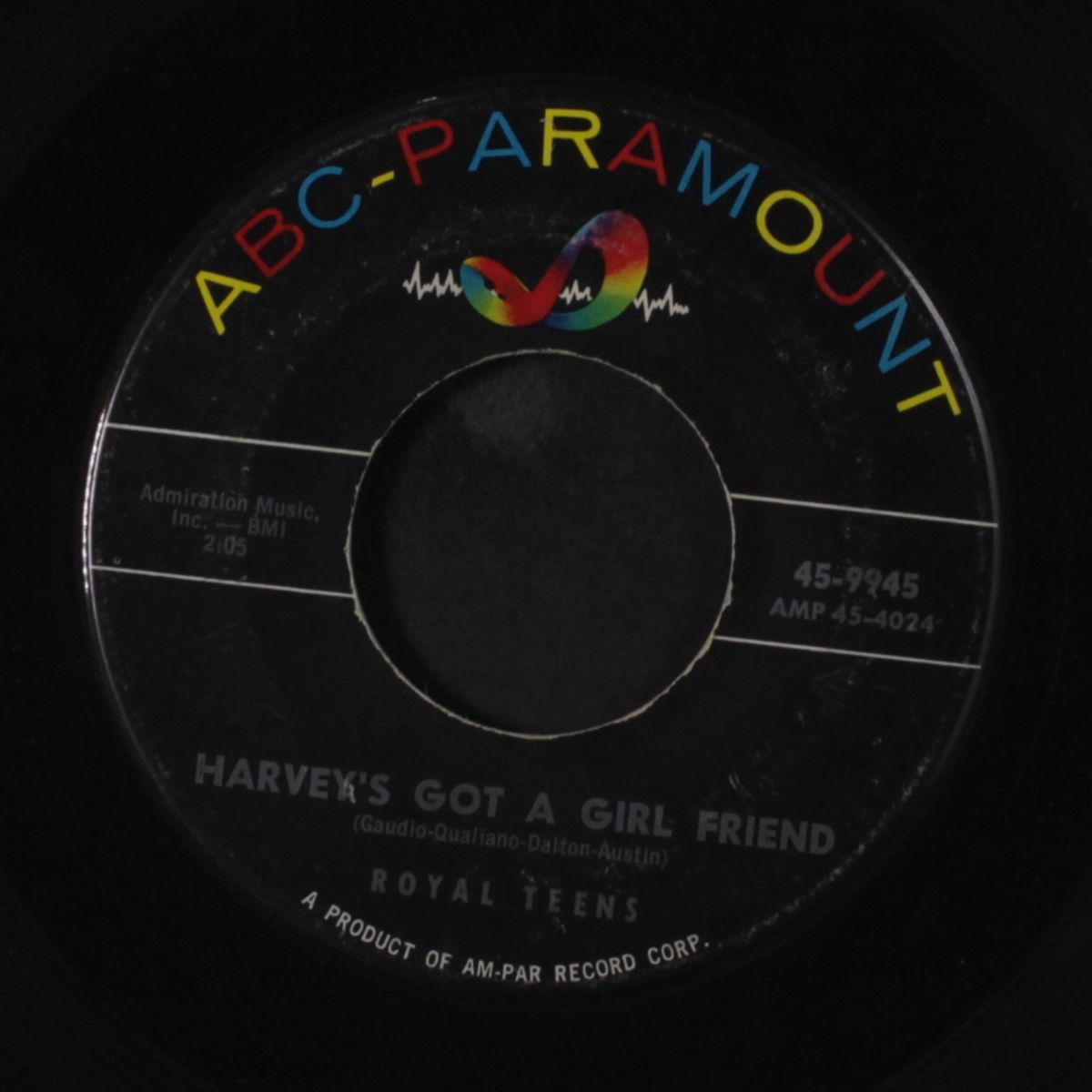 hangin' around / harvey's got a girl friend by ROYAL TEENS